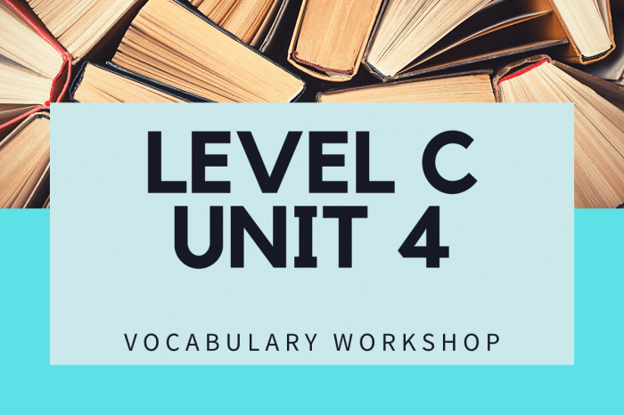 Vocab workshop level c unit 7