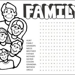 La familia search a word answer key