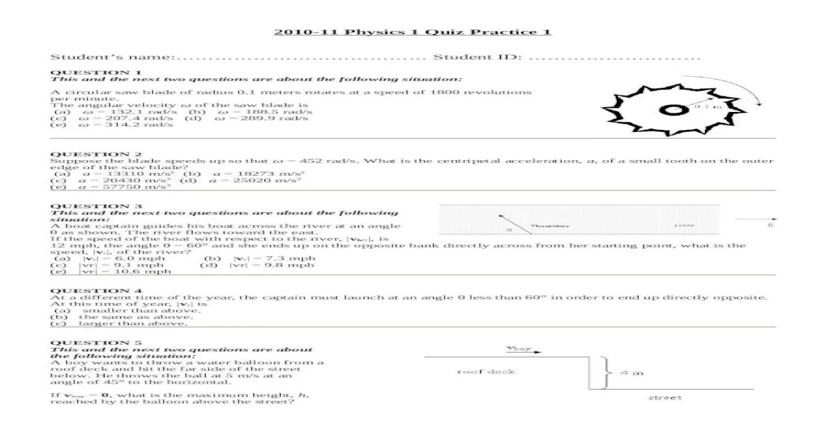 Real time physics lab 7 homework answers