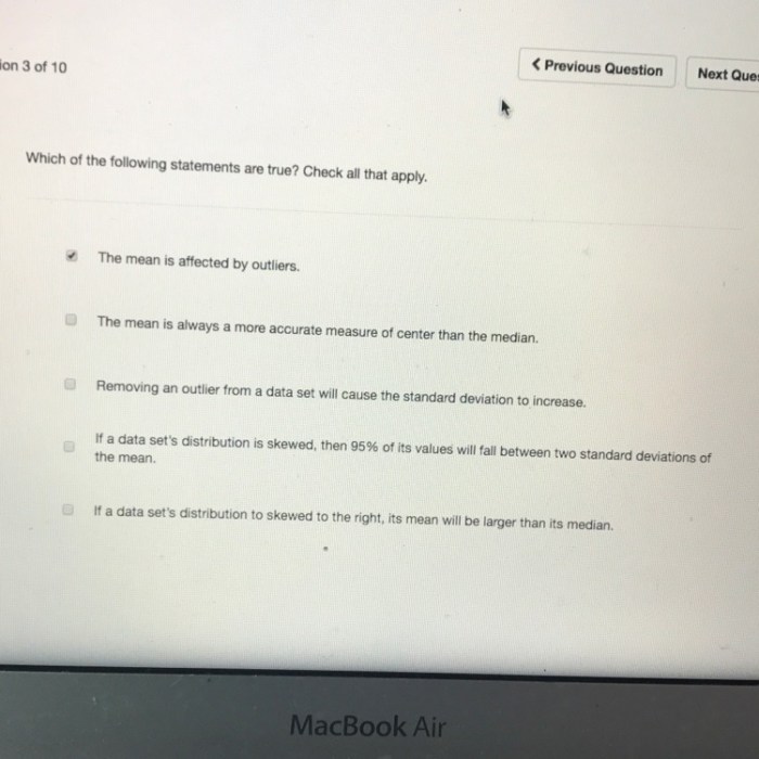 Determine which statements are true. check all that apply.