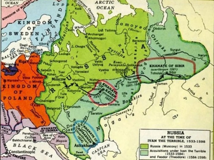 Russian empire technological advances 1450 to 1750